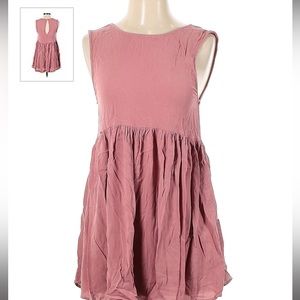 Urbane outfitters small sleeveless pink shirt dress